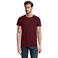 Camiseta sostenible hombre Pioneer. Color rojo burdeos.