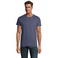 Camiseta sostenible hombre Pioneer. Color azul denim.