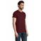 Camiseta sostenible hombre Pioneer. Color rojo burdeos.