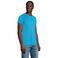 Camiseta sostenible hombre Pioneer. Color azul aqua.