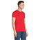 Camiseta sostenible hombre Pioneer. Color rojo vivo.