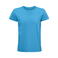 Camiseta sostenible hombre Pioneer. Color azul aqua.