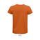 Camiseta sostenible hombre Pioneer. Color naranja.