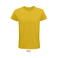 Camiseta sostenible hombre Pioneer. Color amarillo.