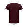 Camiseta sostenible hombre Pioneer. Color rojo burdeos.