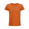 Camiseta sostenible hombre Pioneer. Color naranja.