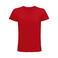 Camiseta sostenible hombre Pioneer. Color rojo vivo.