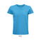 Camiseta sostenible hombre Pioneer. Color azul aqua.