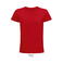 Camiseta sostenible hombre Pioneer. Color rojo vivo.