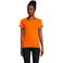 Camiseta sostenible ajustada mujer Pioneer Women. Color naranja.