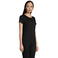 Camiseta sostenible ajustada mujer Pioneer Women. Color negro oscuro.