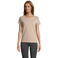 Camiseta sostenible ajustada mujer Pioneer Women. Color marrón cuerda.