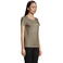 Camiseta sostenible ajustada mujer Pioneer Women. Color verde caqui.