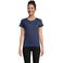 Camiseta sostenible ajustada mujer Pioneer Women. Color azul denim.