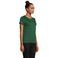 Camiseta sostenible ajustada mujer Pioneer Women. Color verde botella.