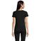 Camiseta sostenible ajustada mujer Pioneer Women. Color negro oscuro.