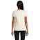 Camiseta sostenible ajustada mujer Pioneer Women. Color blanco natural.