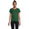 Camiseta sostenible ajustada mujer Pioneer Women. Color verde botella.