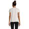 Camiseta sostenible ajustada mujer Pioneer Women. Color blanco crema.