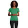 Camiseta sostenible ajustada mujer Pioneer Women. Color verde pradera.