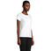 Camiseta sostenible ajustada mujer Pioneer Women. Color blanco.