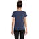 Camiseta sostenible ajustada mujer Pioneer Women. Color azul denim.