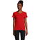 Camiseta sostenible ajustada mujer Pioneer Women. Color rojo.
