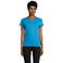Camiseta sostenible ajustada mujer Pioneer Women. Color azul aqua.