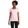 Camiseta sostenible ajustada mujer Pioneer Women. Color rosa pálido.
