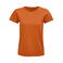 Camiseta sostenible ajustada mujer Pioneer Women. Color naranja.