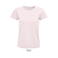 Camiseta sostenible ajustada mujer Pioneer Women. Color rosa pálido.