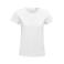 Camiseta sostenible ajustada mujer Pioneer Women. Color blanco.