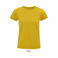 Camiseta sostenible ajustada mujer Pioneer Women. Color amarillo.