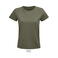 Camiseta sostenible ajustada mujer Pioneer Women. Color verde caqui.