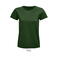 Camiseta sostenible ajustada mujer Pioneer Women. Color verde botella.