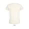 Camiseta sostenible ajustada mujer Pioneer Women. Color blanco crema.