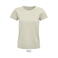 Camiseta sostenible ajustada mujer Pioneer Women. Color blanco natural.