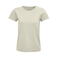 Camiseta sostenible ajustada mujer Pioneer Women. Color blanco natural.