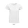 Camiseta sostenible ajustada mujer Pioneer Women. Color blanco.