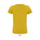 Camiseta sostenible ajustada mujer Pioneer Women. Color amarillo.