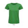 Camiseta sostenible ajustada mujer Pioneer Women. Color verde pradera.