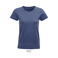 Camiseta sostenible ajustada mujer Pioneer Women. Color azul denim.
