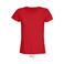 Camiseta sostenible ajustada mujer Pioneer Women. Color rojo vivo.