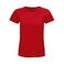 Camiseta sostenible ajustada mujer Pioneer Women. Color rojo.