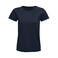 Camiseta sostenible ajustada mujer Pioneer Women. Color azul profundo.