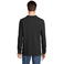 Polo manga larga sostenible unisex Planet Lsl. Color negro.