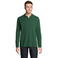 Polo manga larga sostenible unisex Planet Lsl. Color verde botella.