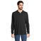 Polo manga larga sostenible unisex Planet Lsl. Color negro.