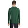 Polo manga larga sostenible unisex Planet Lsl. Color verde botella.