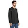 Polo manga larga sostenible unisex Planet Lsl. Color negro.